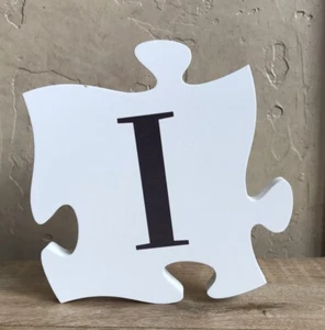 P Graham Dunn Wall Decor Puzzle Piece Frame Letter I - Picture 1 of 4