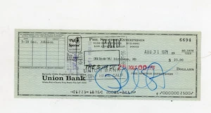 PHIL SPECTOR Signed '71 Autograph Company Check =BEATLES ROLLING STONES LENNON= - Picture 1 of 4