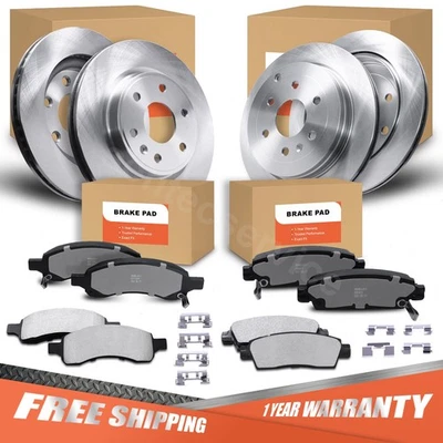 Front Rear Brake Rotor & Brake Pad for 2009-2017 GMC Acadia Chevrolet Traverse Foto 1 de 4