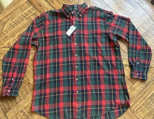 Polo Ralph Lauren Hombre XLT Camisa Alta Franela Roja G Cuadros Manga Larga Nueva con Etiquetas 070 - Imagen 1 de 11