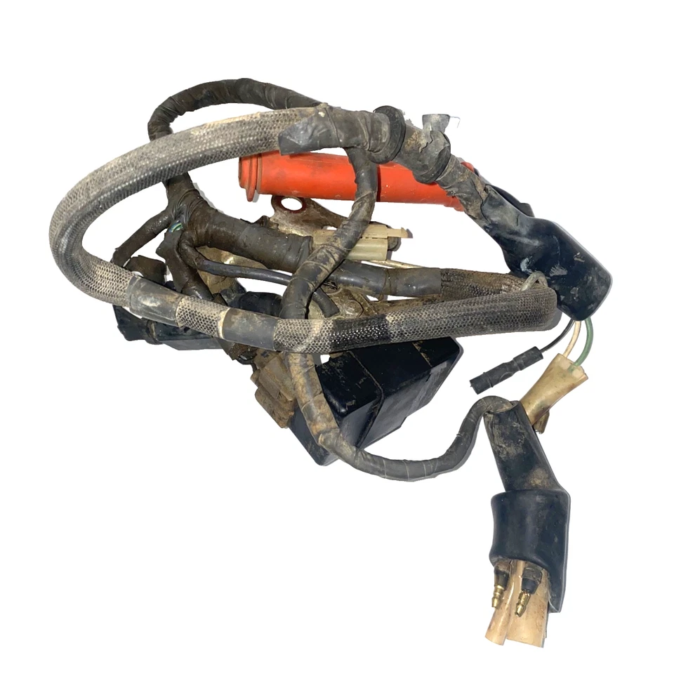 1987 HONDA XR600R OEM WIRING HARNESS LOOM W COIL & CDI vtg - Image 1 of 4