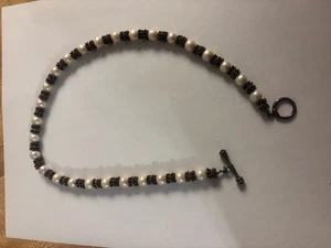 Vtg Sterling Silver With A Lot Of Real Pearls Circa 1950's Very Good Cond/Price - Picture 1 of 3
