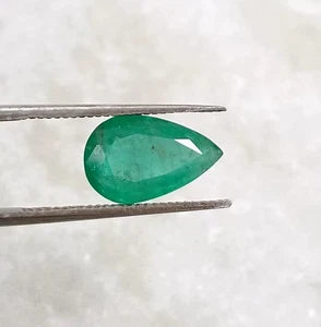 1.77ct Velvet Green Natural Zambian Emerald Stone - Picture 1 of 5