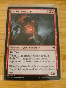 MTG Cinderheart Giant 126 Kaldheim M/NM Free UK P&P - Picture 1 of 2