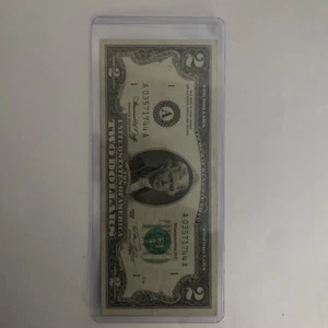 1976 $2 Dollar Bill Low Serial # With Double Digits, VERY RARE, U.S.A. Currency - Picture 1 of 4