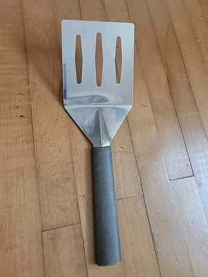 Servidor ranurado Rada 10" acero inoxidable espátula de rotación mango de aluminio Foto 1 de 4