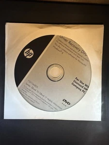 HP Windows 8 Application and Driver Recovery DVD Disc For HP ZBook 15 ZBook 17 - Picture 1 of 2