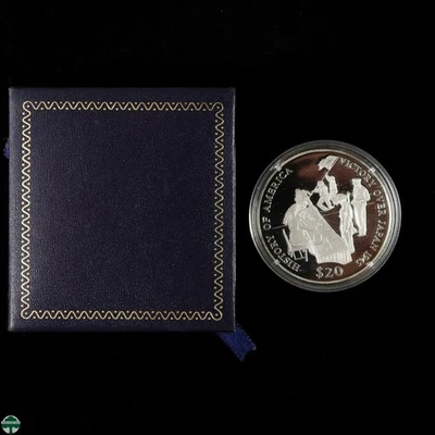 Liberia 2000 History of America Victory over Japan $20 - 0.999 Fine Silver - Image 1 of 4