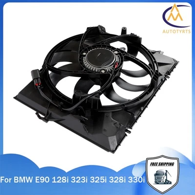 Fit For BMW E90 128i 323i 325i 328i 330i Radiator Cooling Fan Assy 600W - Image 1 of 4