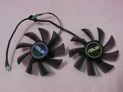 Pair Fans Cooler Fan For ASUS GTX 680 HD7950 HD7970 T129025SU 95mm Graphics Card - Image 1 of 4