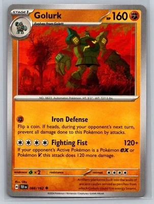 Golurk #088/162 SV05: Temporal Forces Uncommon - Pokemon Cards AA4 - Image 1 of 2