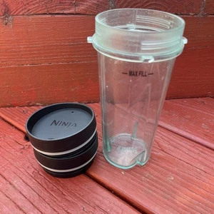 Ninja 16oz Single Serve Cup With Two Lids BPA Free - Picture 1 of 6