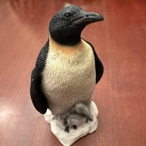 Vintage 1988 Castagna Pinguin und Baby Pinguin Figur Statue Ornament - Bild 1 von 10