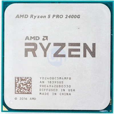 AMD Ryzen 5 PRO 2400G YD240BC5M4MFB 3.60GHz 4-Core 4MB 45-64W AM4 CPU - Image 1 of 4