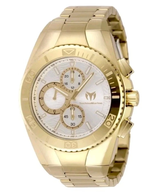 SALE! Technomarine Manta Chronograph Quartz Silver Dial Men's Watch TM-224022 - Image 1 of 1