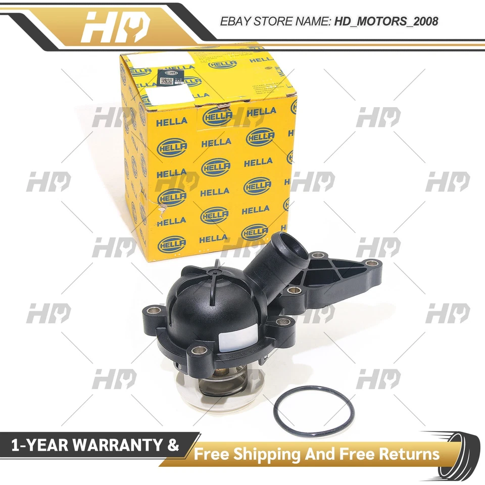 Термостат двигателя HELLA с уплотнительным кольцом для AUDI A5 A8 A6 06E121111G CALA BDW AUK BKH - Изображение 1 из 4
