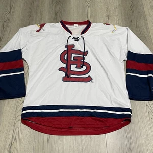 St Louis Cardinals Hockey Trikot Erwachsene XL Extra Large Weiß Langarm MLB Herren - Bild 1 von 7