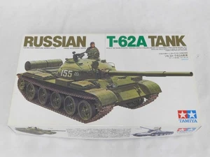 1/35 Tamiya Russian Soviet T-62A Battle Tank Plastic Model Kit Complete MM108 - Picture 1 of 2