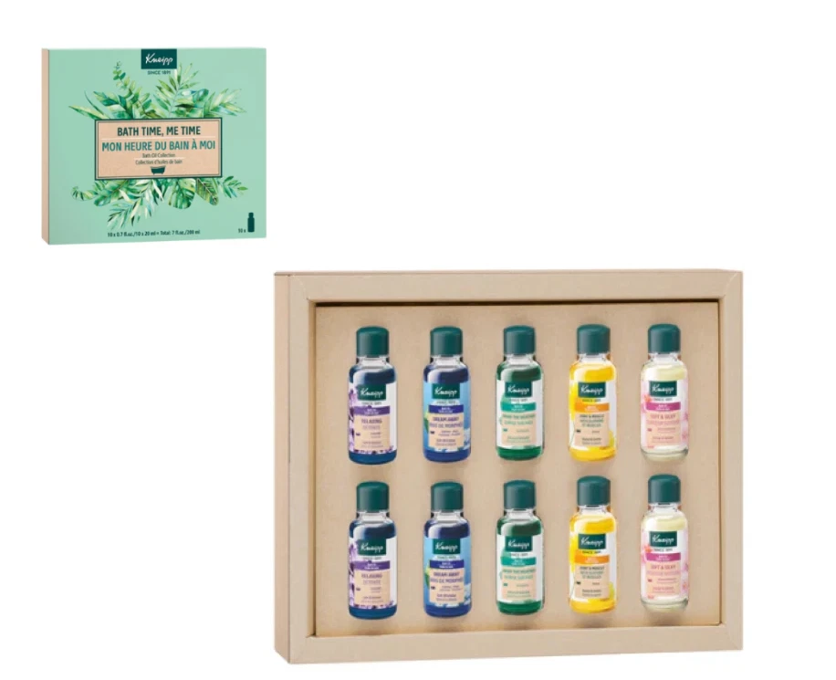 Kneipp Herbal Bath Oil Gift Set of 10 Travel Size Oils