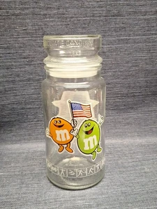 Tarro de vidrio vintage de los Juegos Olímpicos de Verano de Los Ángeles 1984 bote de M&M ENVÍO GRATUITO - Imagen 1 de 5