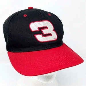 De colección Dale Earnhardt Hecho en EE. UU. Negro y Rojo NASCAR Snapback Gorra Sombrero - Imagen 1 de 8