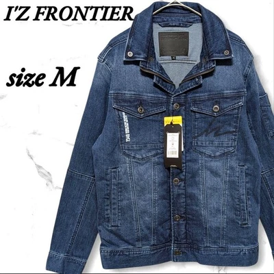 I'Z FRONTIER Denim Work Jacket M Pocket Blue Used - Image 1 of 4