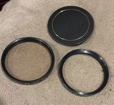 TiFFEN 55mm to 58mm Metal Step Up Ring w/ 58mm SKY Filter + Metal Lens Cap *EX++ - Image 1 of 4