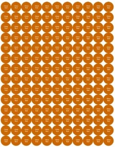 Clove Bud Essential Oil Bottle Cap Stickers - Picture 1 of 2