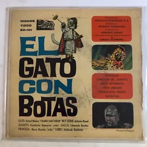 EL GATO CON BOTAS, SOUNDTRACK BY HERMINIO KENNY, 1962 RARE MEXICAN 7¨ EP PS - Imagen 1 de 4