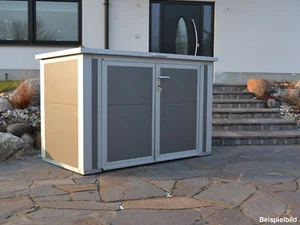GO-ISO - 2x 240l Mülltonnenbox Mülltonnenhaus aus Sandwichplatten - Bild 1 von 5