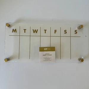 Acrylic Monthly Planner Board 300x1500mm Gold Landscape Otto Brand - With Screws - Picture 1 of 5