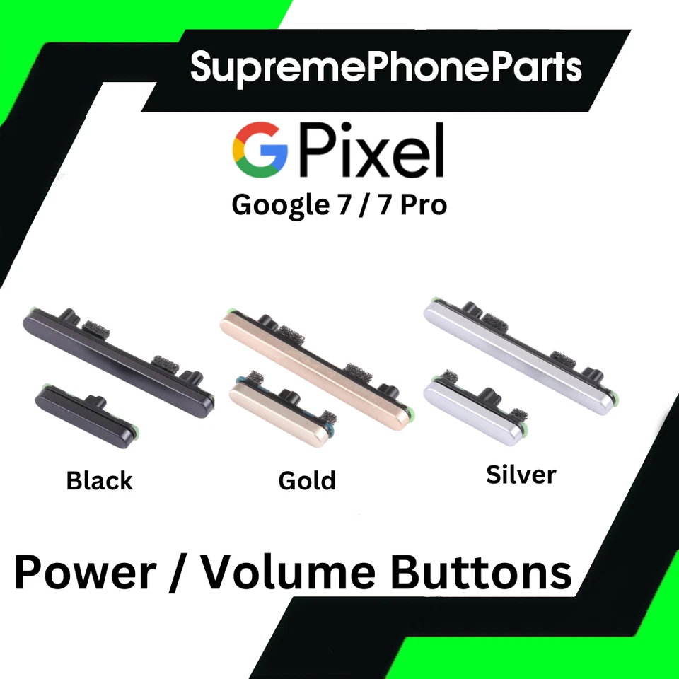 For Google Pixel 7 / 7 Pro Replacement Side Power Volume Up Down Buttons Key -UK