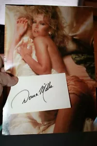 Nota autografata con foto sensuale Donna Mills con certificato di autenticità - Foto 1 di 3