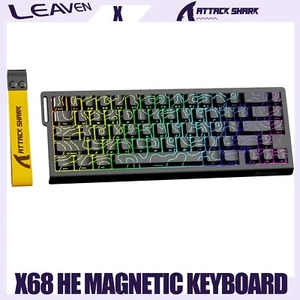 ATTACK SHARK X68 HE 8000Hz Rapid Trigger Keyboard, 0.01mm RT Accuracy Wired - Afbeelding 1 van 41