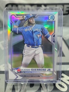 Vladimir Guerrero Jr 2021 Bowman rifrattore cromato/499 Toronto Blue Jays - Foto 1 di 3