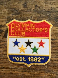 Vtg Olympin Collectors Club Sew On Patch 3” Olympic Badge USA New - Picture 1 of 4
