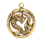1Pc Brass Dragon Animal Necklace Keychain Dragon-shape Hanging Pendant Bag Cha;