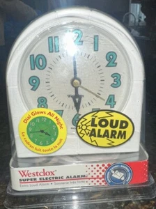 RARE- Westclox Super Electric Alarm Clock All Night Dial Glow & Loud Alarm- New - Picture 1 of 6