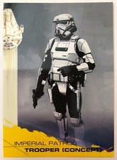 2018 Topps Solo Star Wars Story #97 Imperial Patrol Trooper (Concept) YELLOW
