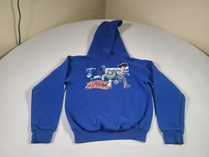 Vtg TOY STORY Hoodie Sweatshirt Kids Medium Blue Pixar 90s Graphic Pullover Teen - Picture 1 of 15