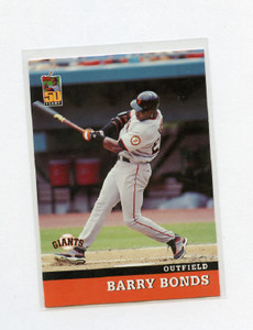 2001 TOPPS POST CEREAL # 2 BARRY BONDS , GIANTS 