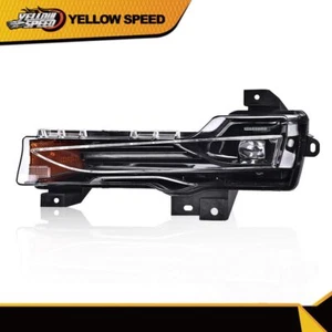 Fit For 2017-2023 Tesla Model 3 Y Left Fascia Fog Light Lamp Amber Drl Up-level - Picture 1 of 10