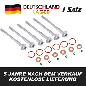 6x METZGER Injektor Schraube +BOSCH Dichtring CR Einspritzdüse VW AUDI 3.0 TDI - Bild 1 von 6