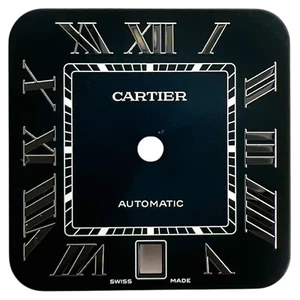 Cartier Santos genuino 39,8 mm esfera romana azul WSSA0030 - Imagen 1 de 4