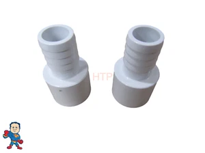 Hot Tub Spa Part Set of (2) 1' Street X 3/4" Barb Fitting for Waterfall Control - Picture 1 of 8