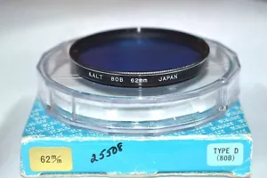 Kalt 62 mm NEW 80 B Screw-In Filter Made in Japan with Case & Box (T-3) - Picture 1 of 5