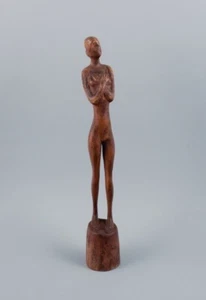 Otto Pedersen (1902 - 1995), listed Danish artist. Unique wooden sculpture - Picture 1 of 7