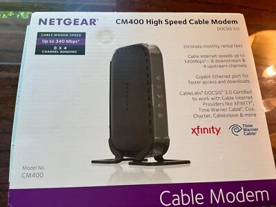 Netgear DOCSIS 30 (CM400-100NAS) 340 Mbps QUICK START INSTRUCTIONS CONPLETE - Image 1 of 4