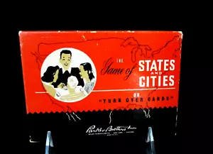 Game of States and Cities Parker Brothers Learning Educational 1947 Complete - Picture 1 of 6