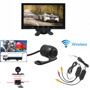 10.1" LCD Car Rear View Backup Monitor Wireless Parking Night Vision Camera Kits - Picture 1 of 12